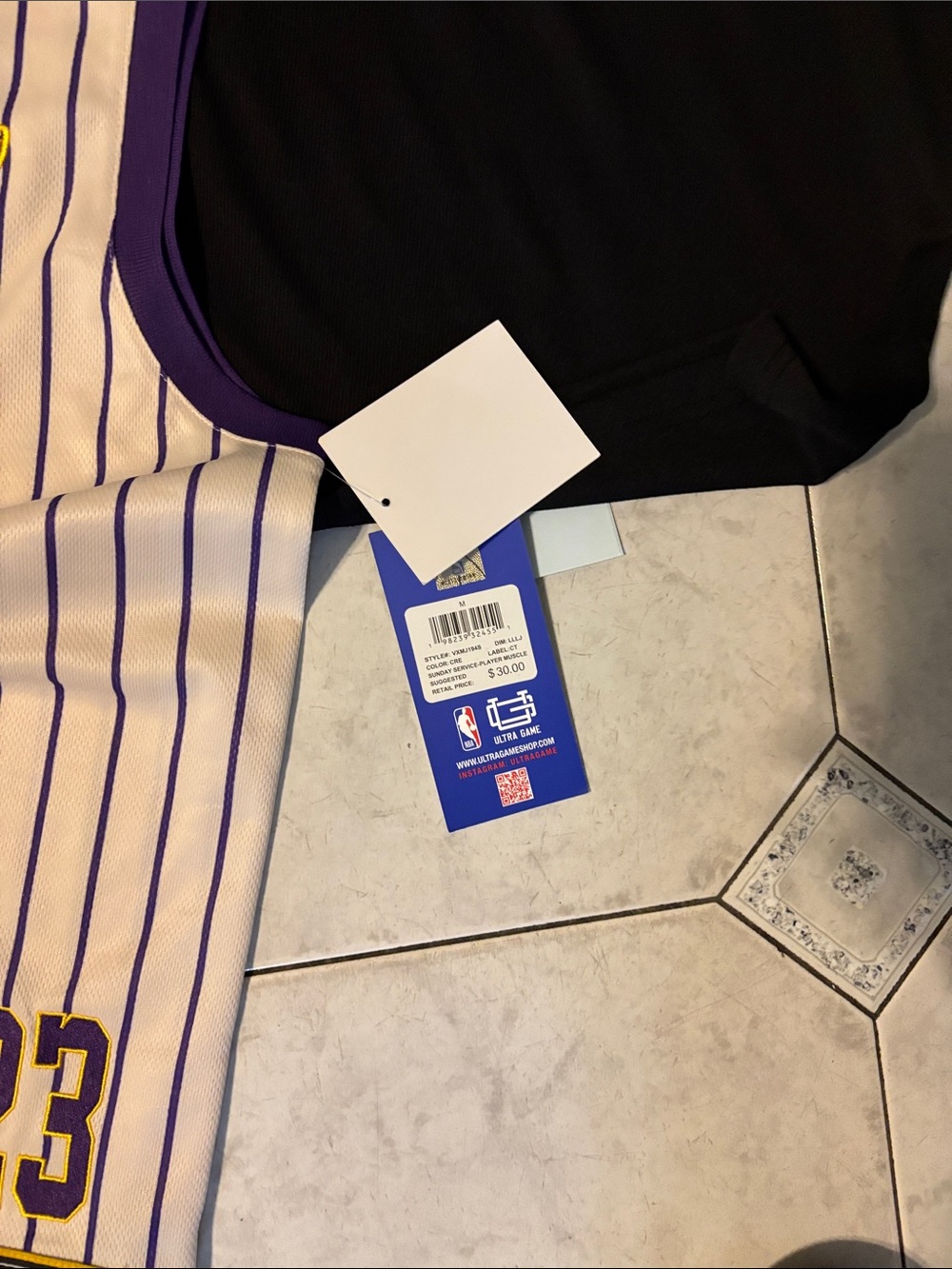 NBA Lakers Purple and Black Jersey Set. 3 jerseys for 1 price - Picture 2 of 7